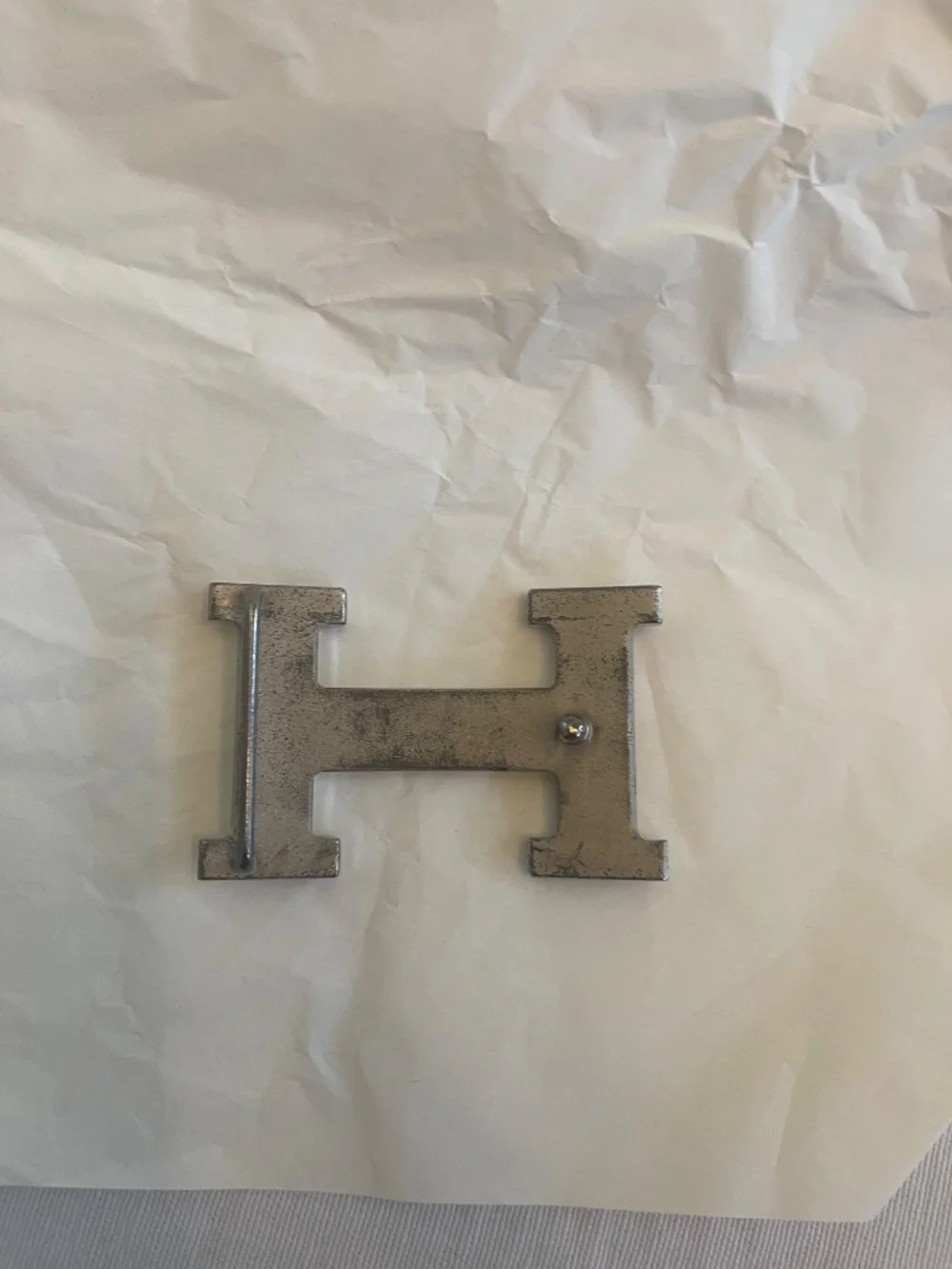 Hermès Unisex Reversible Belt Kit Silver H Buckle Size 32 mm Size 100